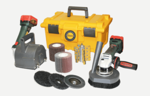904186 - Cordless Kit with 4 inch Roto-peen, 5 inch Sander and Abrasives