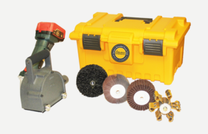 904189 - Cordless 2 inch Roto-peen Kit with Abrasives and 2-18 Volt Batteries