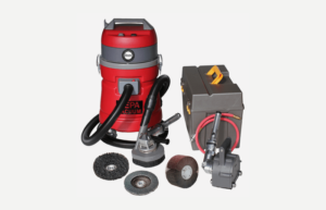 904171RC - Air Powered Contractor Wood Kit with Hepa Vac, Sander, Roto-peen and Abrasives